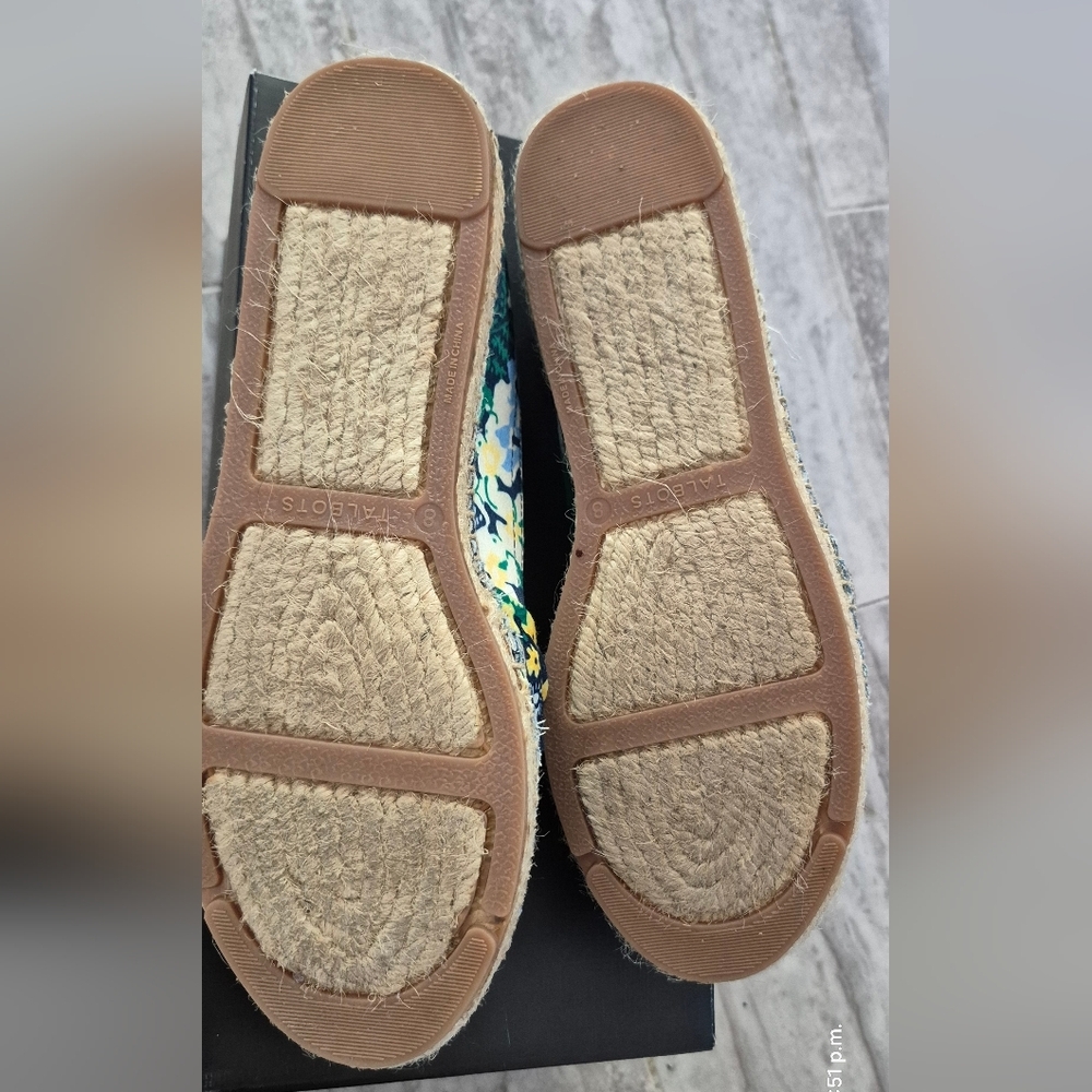 Talbots Floral Loafers - Blue and Yellow - Picture 3 of 5